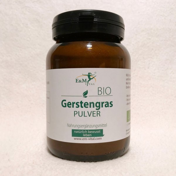 E&M Vital Gerstengras Pulver Bio 100g